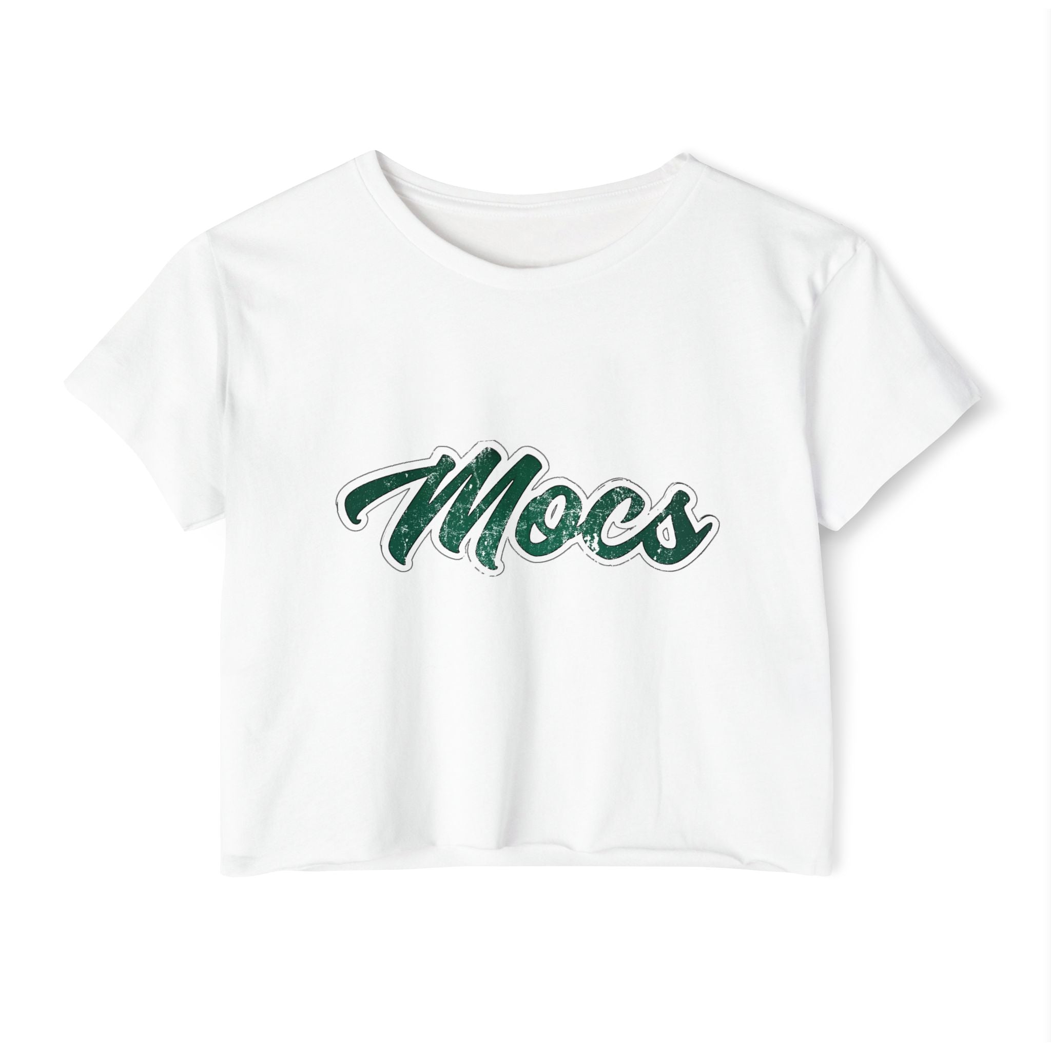 Women's Cropped Tee | Bold Style. Mocs Pride.
