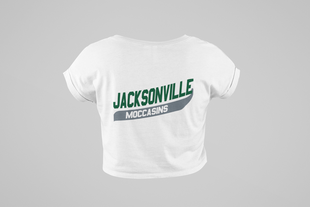 Women's Cropped Crewneck T-Shirt | Jacksonville Moccasins